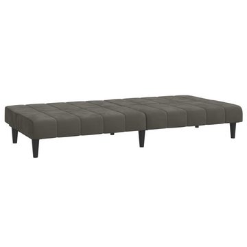 vidaXL Sofa Schlafsofa 2-Sitzer Dunkelgrau Samt