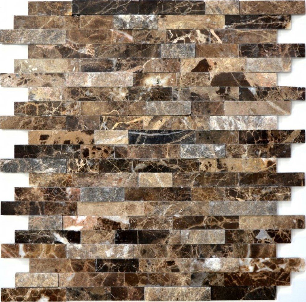 Mosani Küchenrückwand Spritzschutz Selbstklebend Marmor Fliesen 30,5x30,5 cm, Einfache Montage