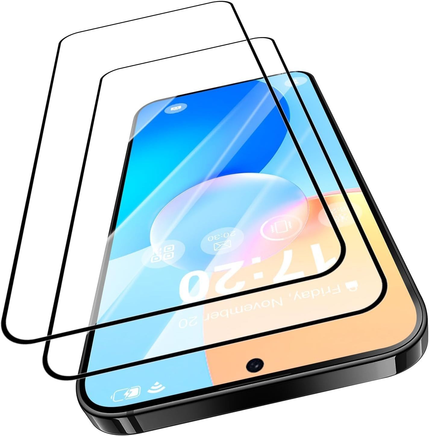 CLM-Tech Displayschutzglas 2X für Samsung Galaxy S26 6,3 Zoll, Panzerglas Folie - Blasenfreie Anbringung und kratzfest -, 2 Stück, Anti-Fingerabdruck