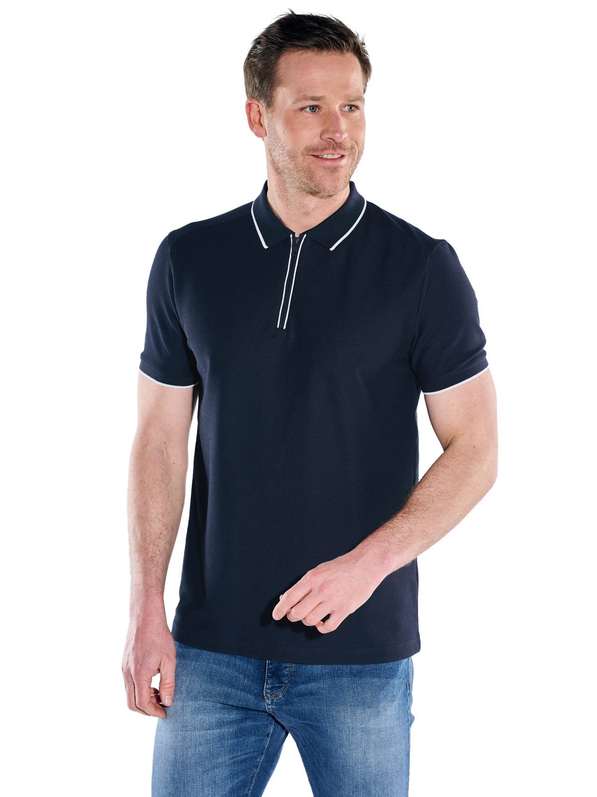 Engbers Poloshirt Herren Poloshirt, Saphirblau
