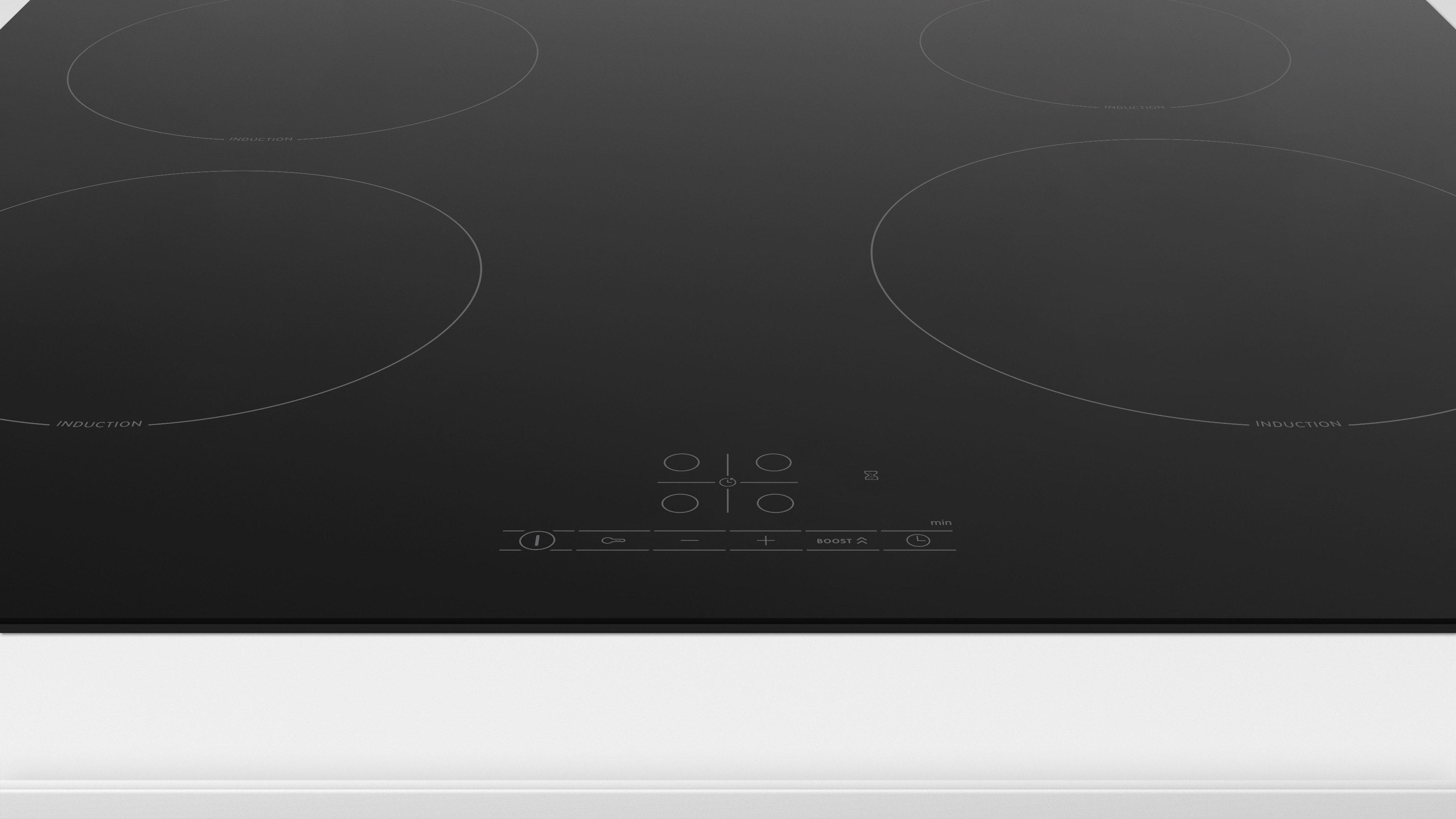 BOSCH Induktions-Kochfeld Serie 4 PIE61RBB5E, Einfache Touch Select-Auswahl & schnelles Power Boost