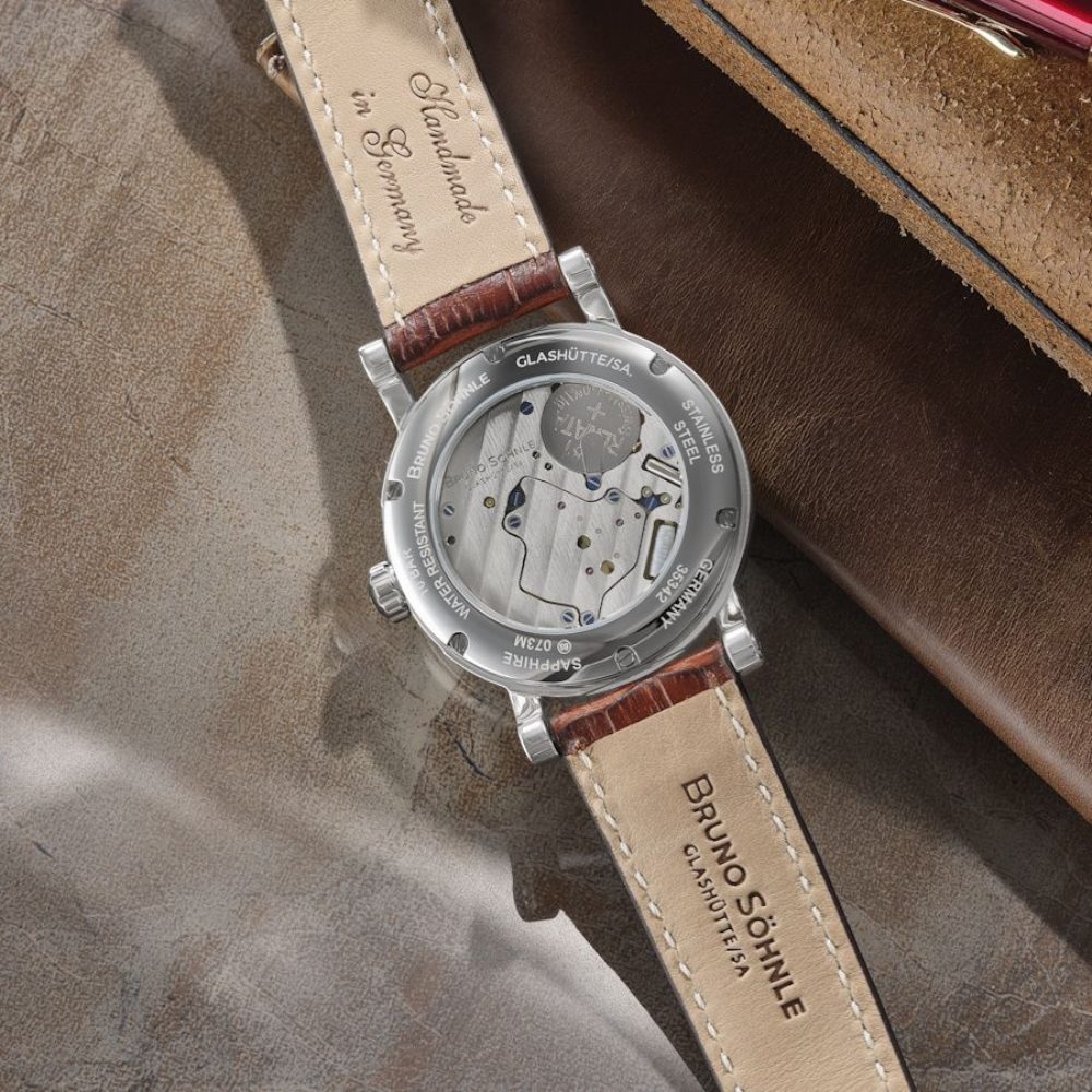 BRUNO SÖHNLE Luxusuhr 17-13073-482, Saphirglas, Grün, Edelstahl, Herren