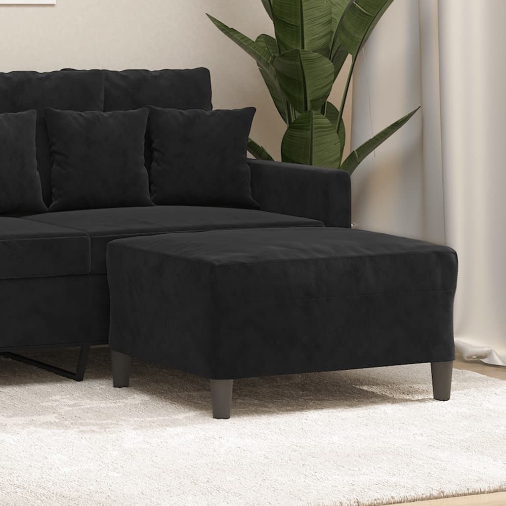 vidaXL Fußhocker, Sitzhocker Schwarz 70x55x41 cm günstig online kaufen