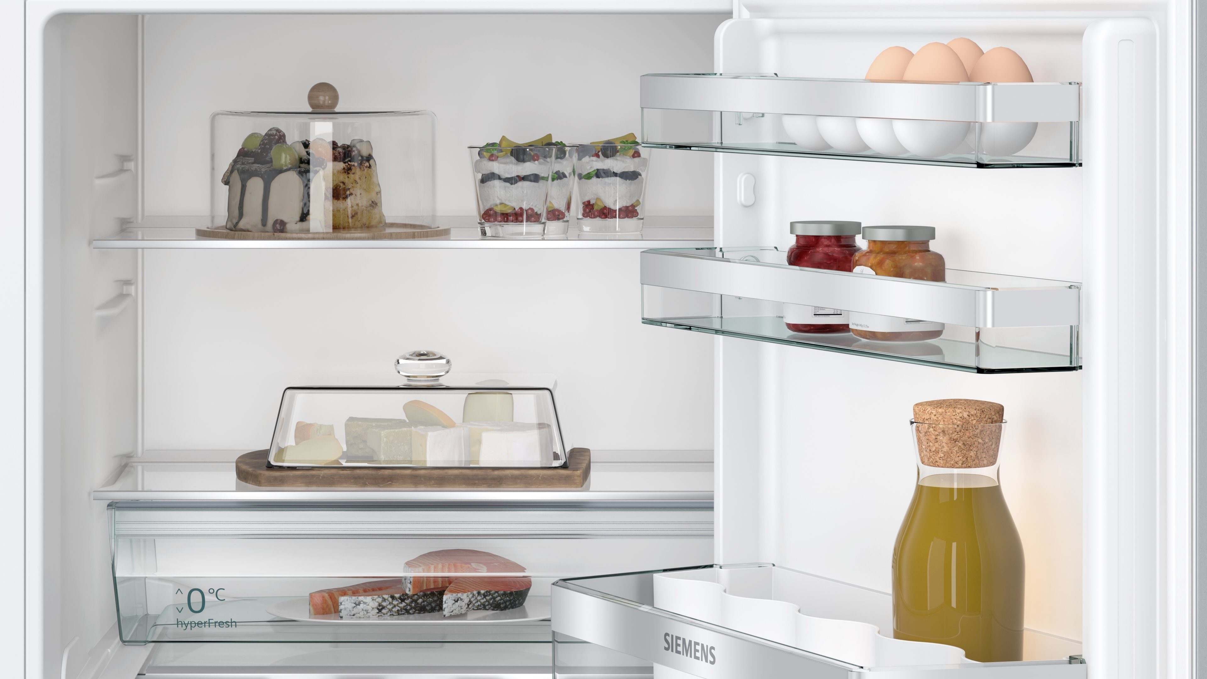SIEMENS Einbaukühlschrank iQ500 KU21RADE0, 82 cm hoch, 59,8 cm breit, Sanftes & automatisches Schließen mit der SoftClosing Tür – Bild 5 von 5