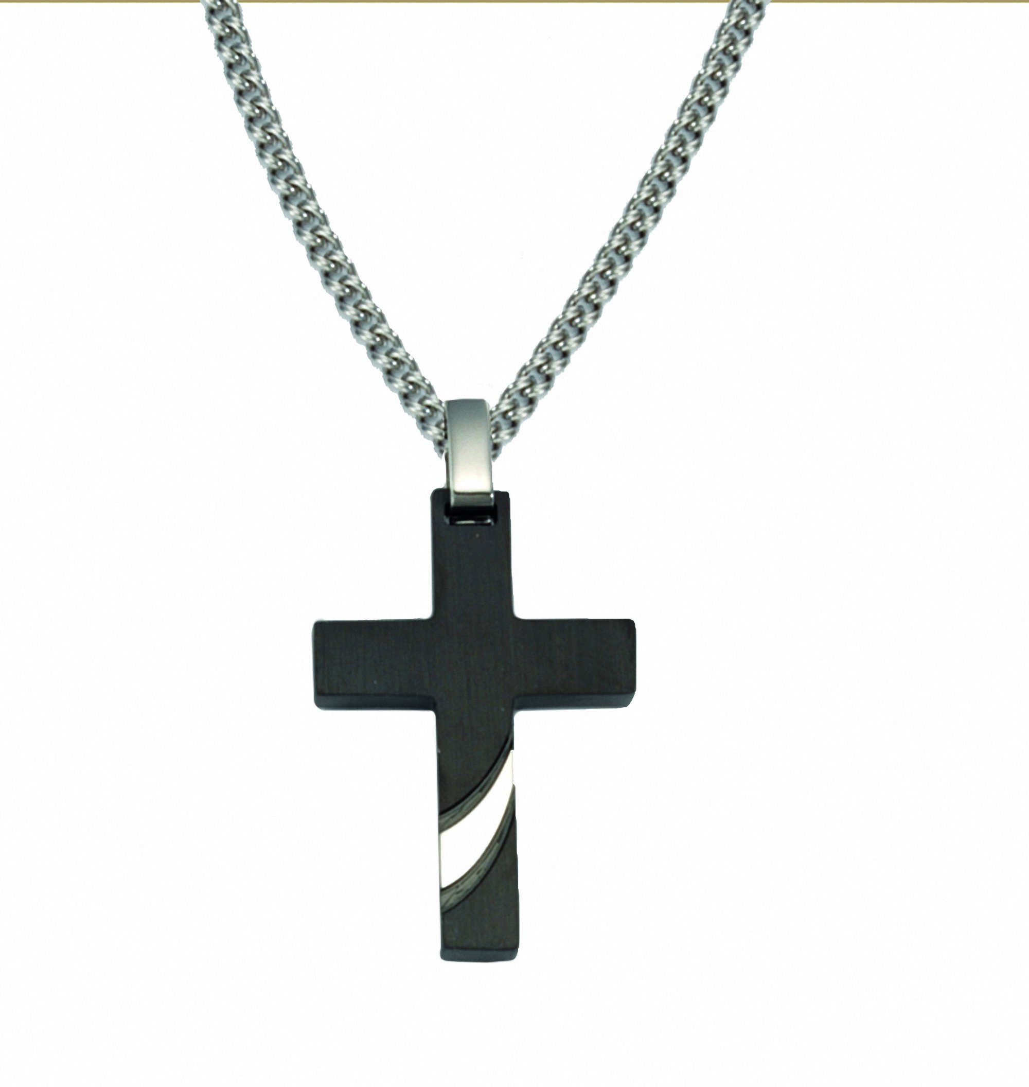 Adelia´s Kettenanhänger Edelstahl Kreuz Anhänger, für Edelstahlschmuck Herren