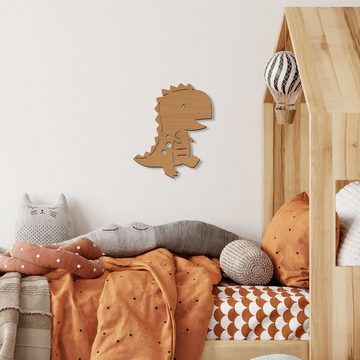 Namofactur LED Nachtlicht Dinosaurier Nachtlicht Kinder Wandlampe Kinderzimmer I MDF Holz, LED fest integriert, Warmweiß