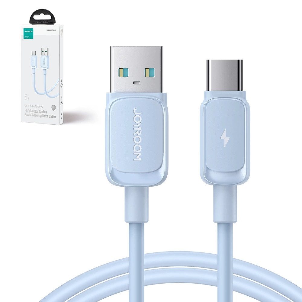 JOYROOM Datenkabel 1,2 m-TPE Ladekabel Blau - Spannung bis zu 3 A USB-Kabel