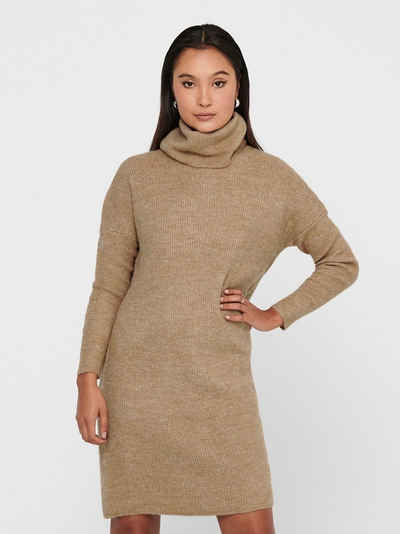 Only Shirtkleid »ONLY Damen Strickkleid Longsleeve Knit Kleid ONLJANA Dress Pullover« (lang, bequem) 3746 in Beige