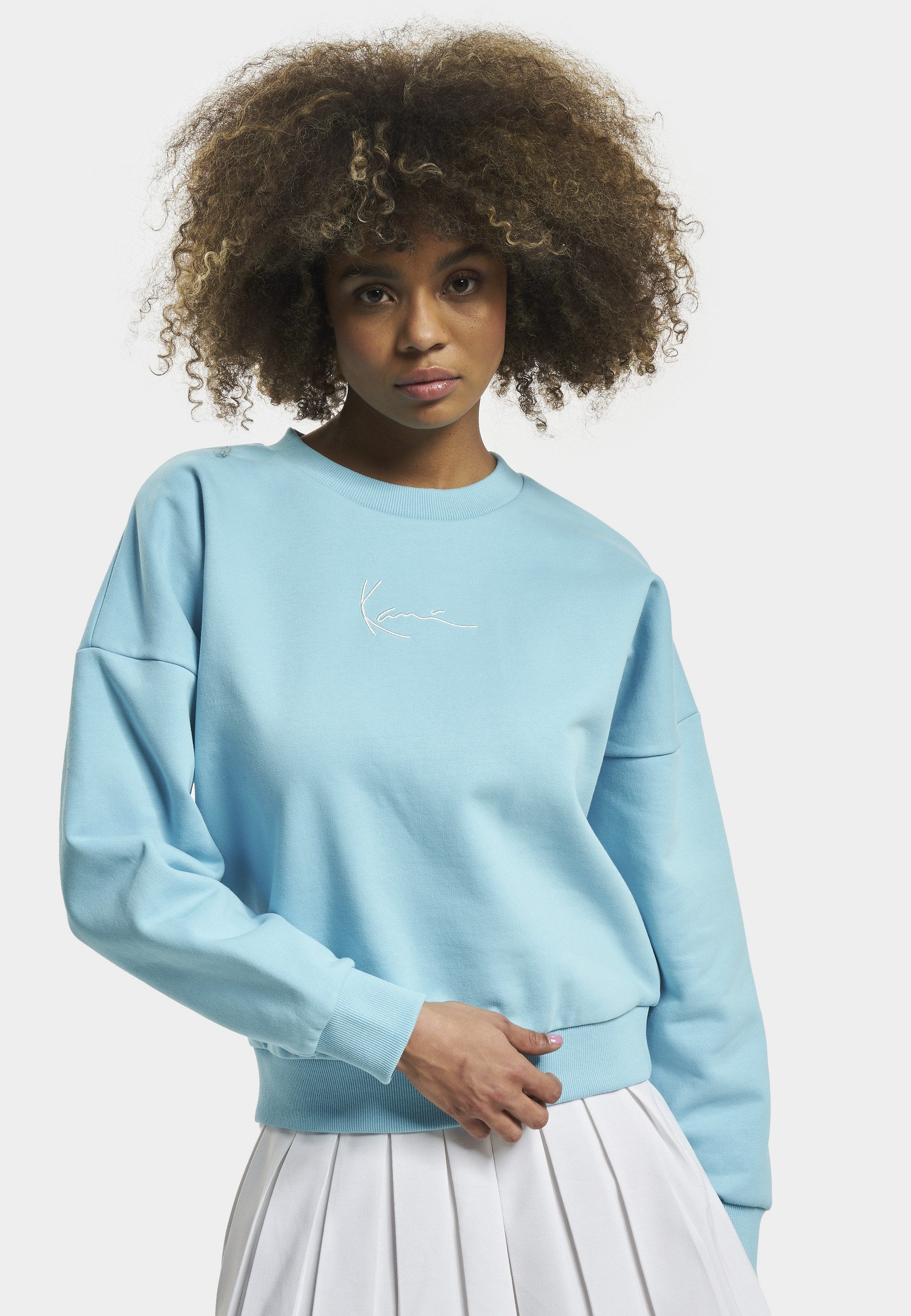Karl Kani Sweater Karl Kani Damen KW232-028-1 KK Woven Signature Crew (1-tlg)