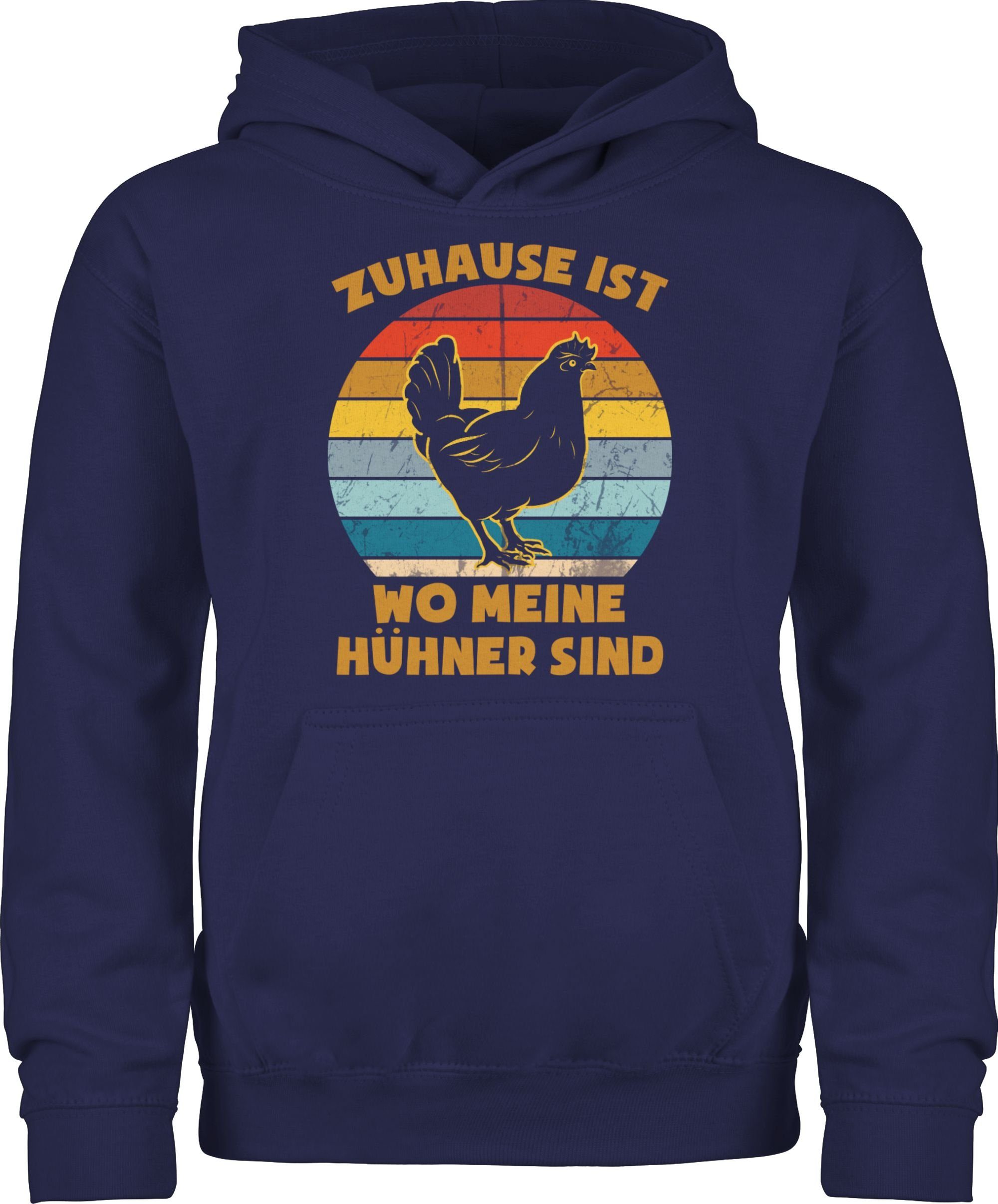 Hoodie Zuhause ist wo meine Hühner sind