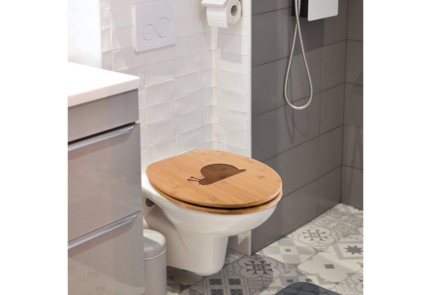 Thumbnail - Mr. & Mrs. Panda WC-Sitz Schnecke - Transparent - Geschenk, WC-Sitz, Klobrille, Klodeckel, Toi (Packung, 1-St., WC Sitz ...