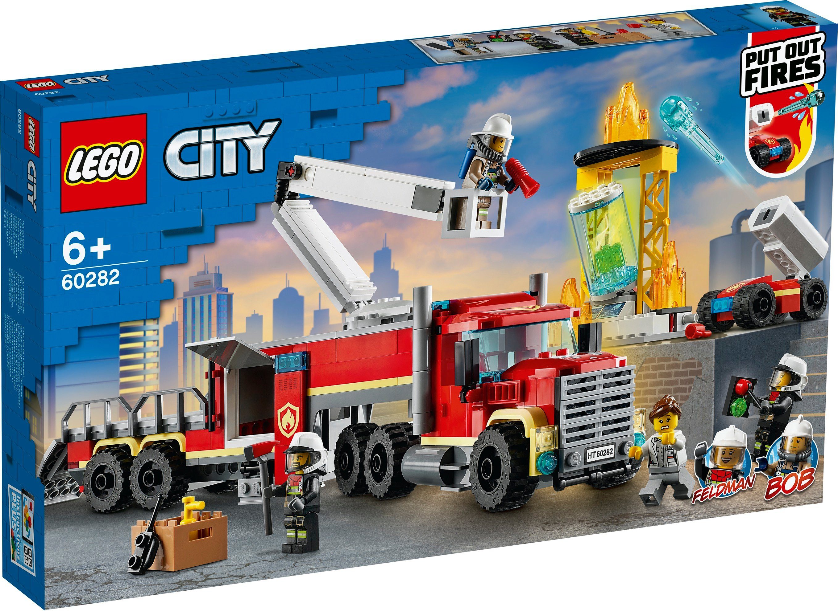 LEGO® Konstruktions-Spielset City Fire 2er Set: 60280 Feuerwehrauto + 60282  Mob