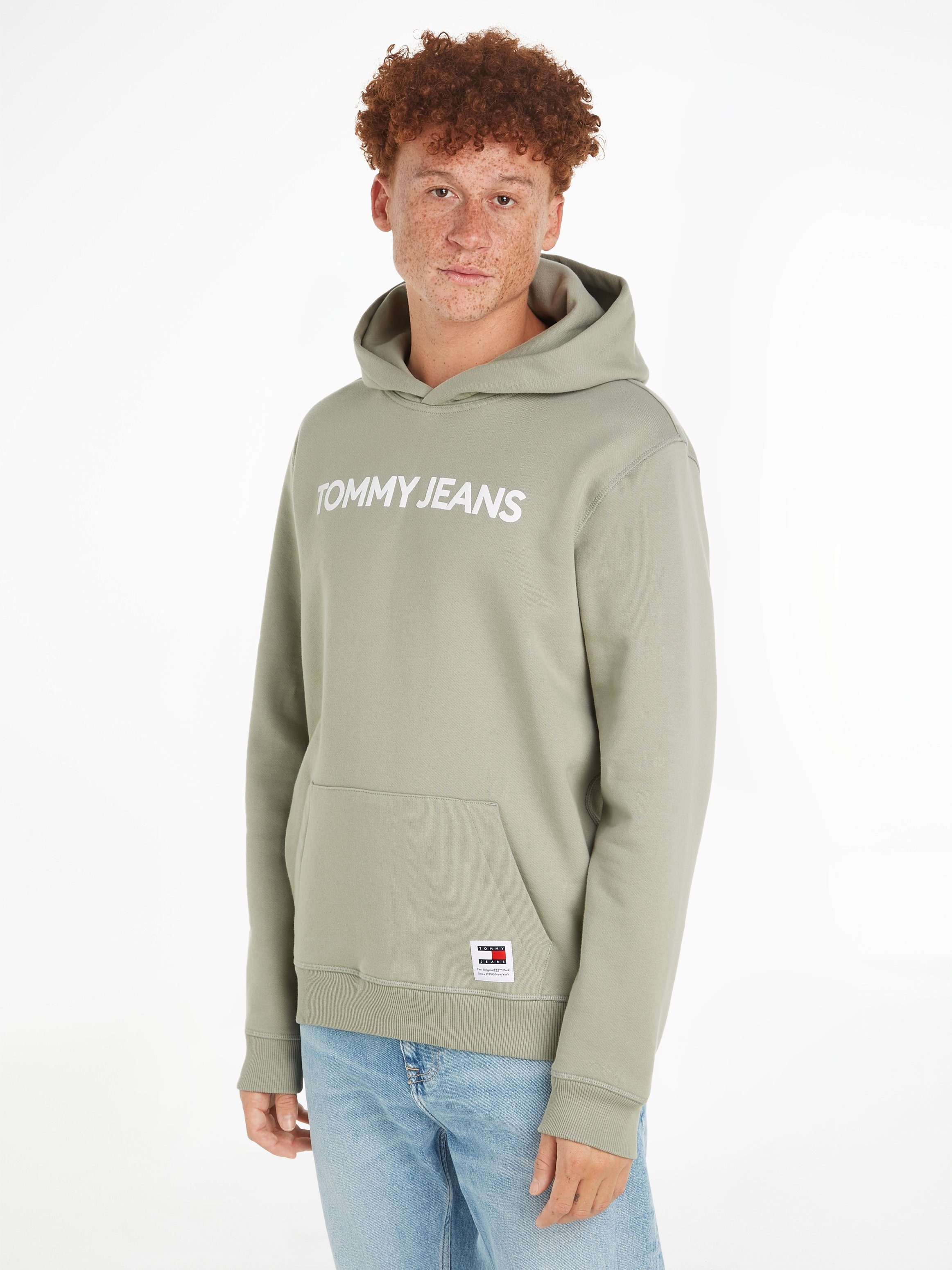 Tommy Jeans Kapuzensweatshirt TJM REG BOLD CLASSICS HOODIE EXT mit Logodruck auf der Brust Faded Willow