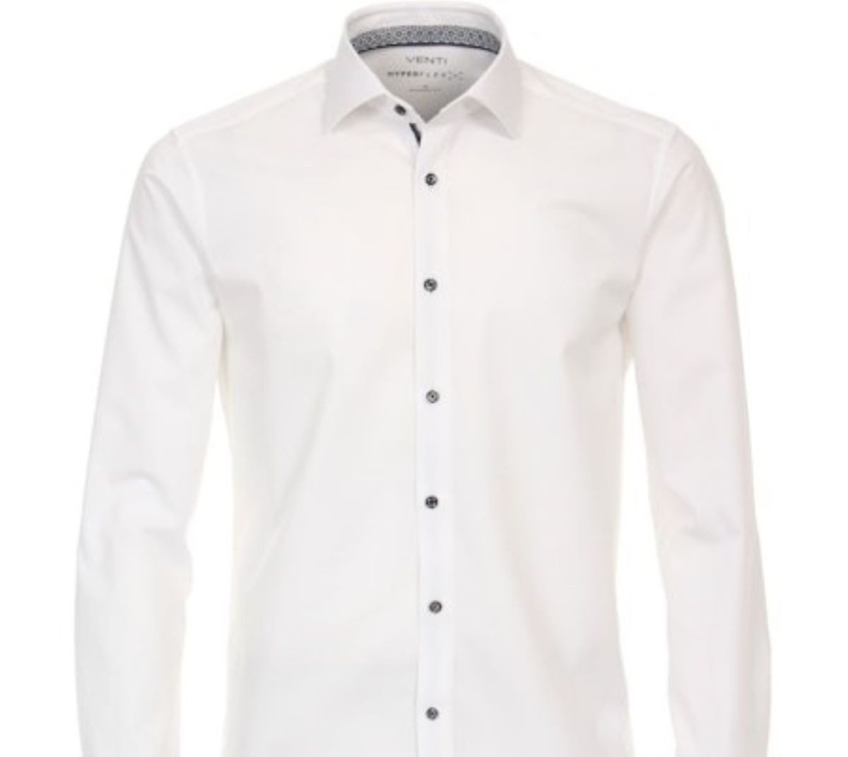 VENTI Langarmhemd modischer Print im Kragen günstig online kaufen