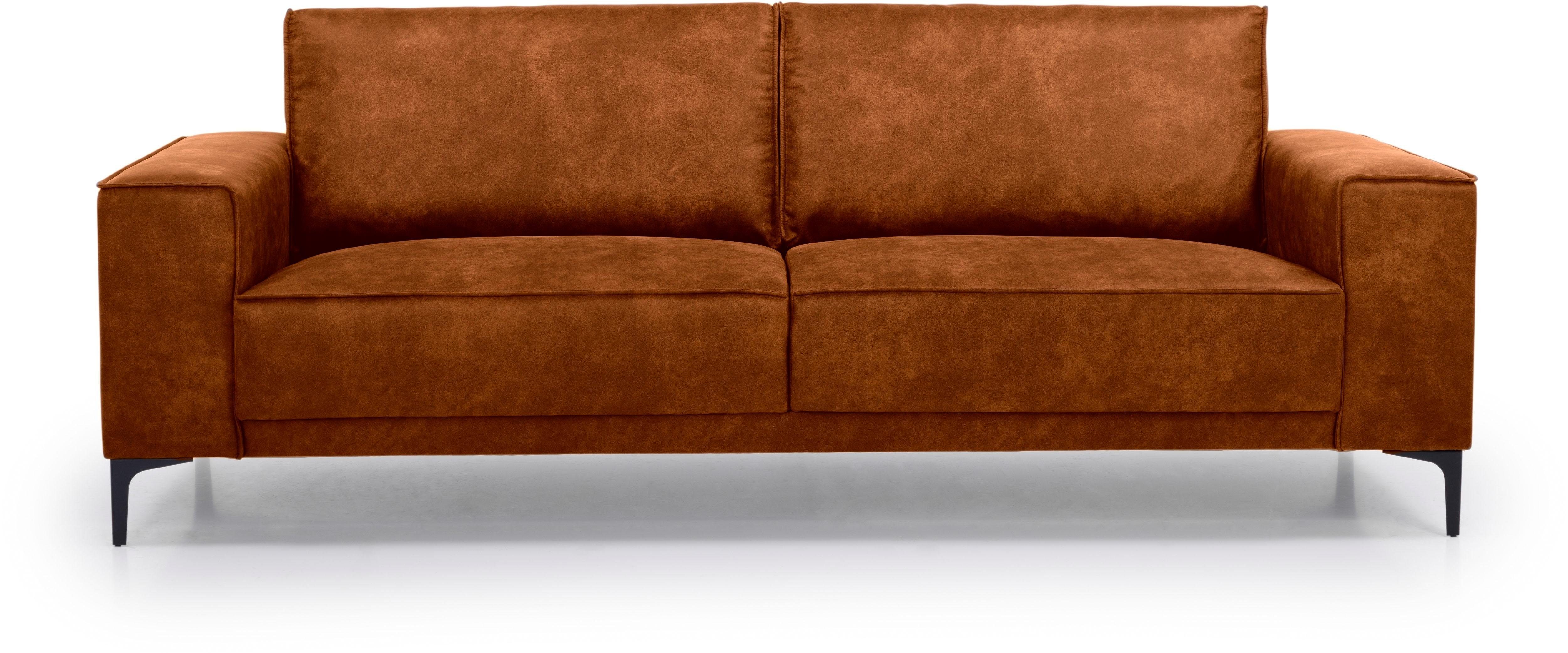 Places of Style 3-Sitzer "3er Sofa Oland, Struktur, Flachgewebe, Luxus-Micr günstig online kaufen