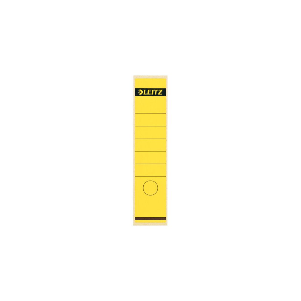 LEITZ Etiketten 100 Ordneretiketten 1640 gelb für 8,0 cm Rückenbreite