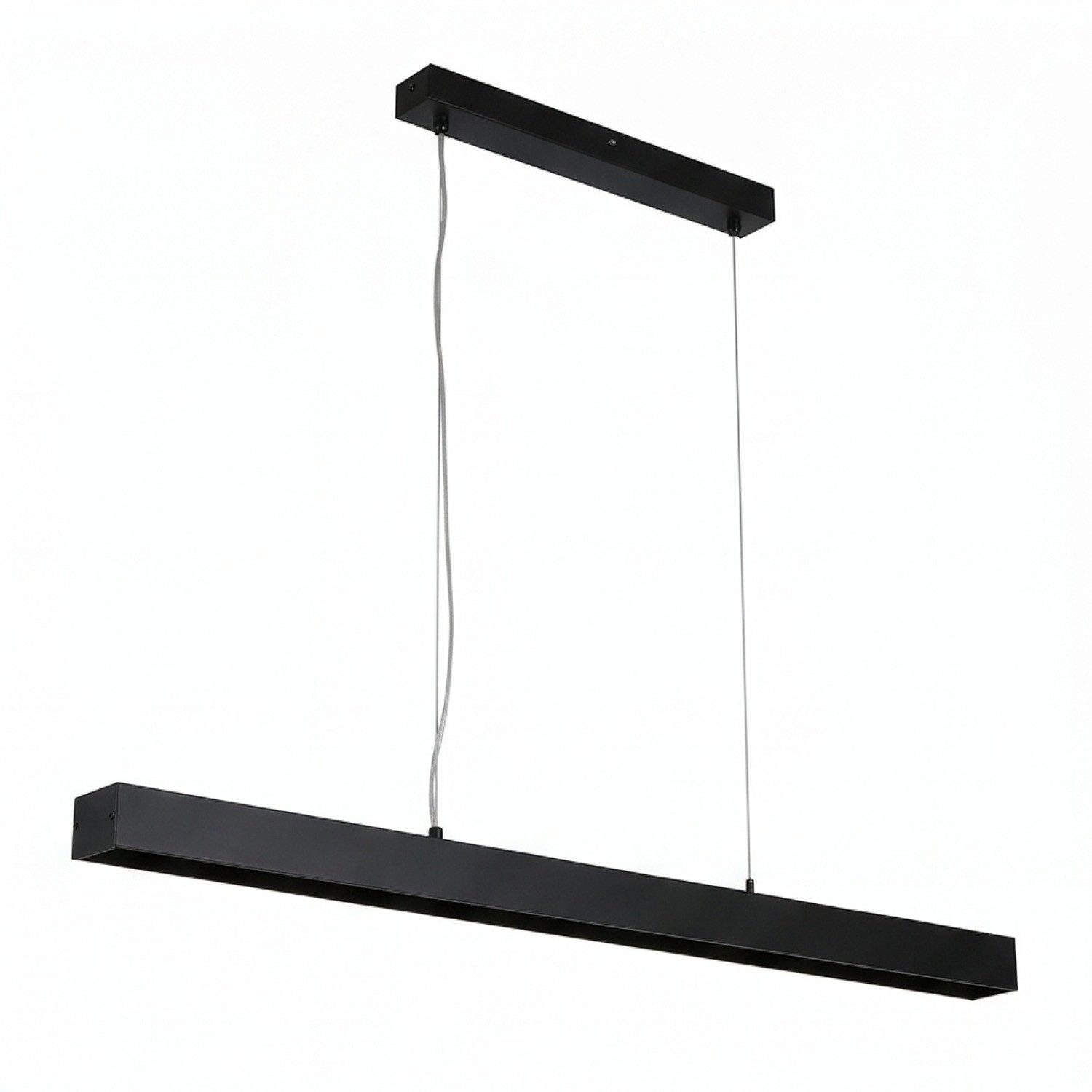 Licht-Erlebnisse Pendelleuchte RADLIN, LED, Warmweiß, Metall LED H: max. 113 cm Schwarz länglich 2700 K warmweiß Modern – Bild 5 von 5