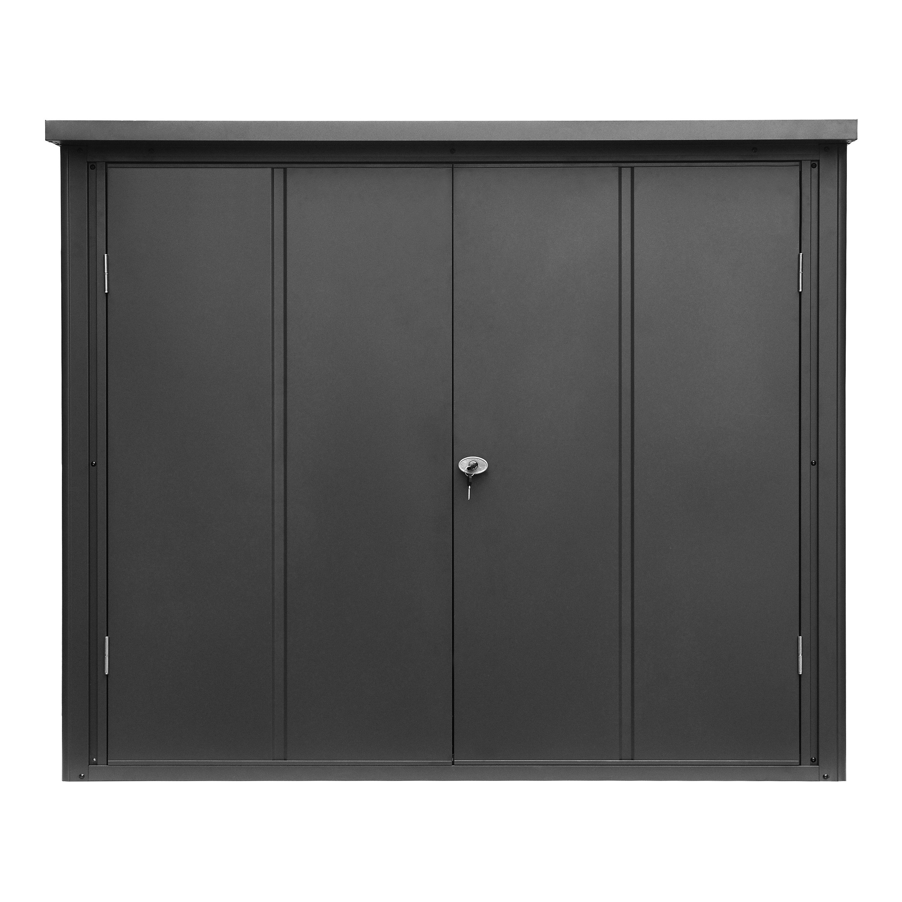 GFP Garten-Geräteschrank Gartenschrank Gerätehaus Geräteschuppen Franz 156x84x131 cm, BxT: 156x84 cm