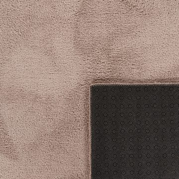 Teppich Esszimmer Kurzflor Waschbar Uni Design Teppich, Paco Home, Rund, Höhe: 14 mm