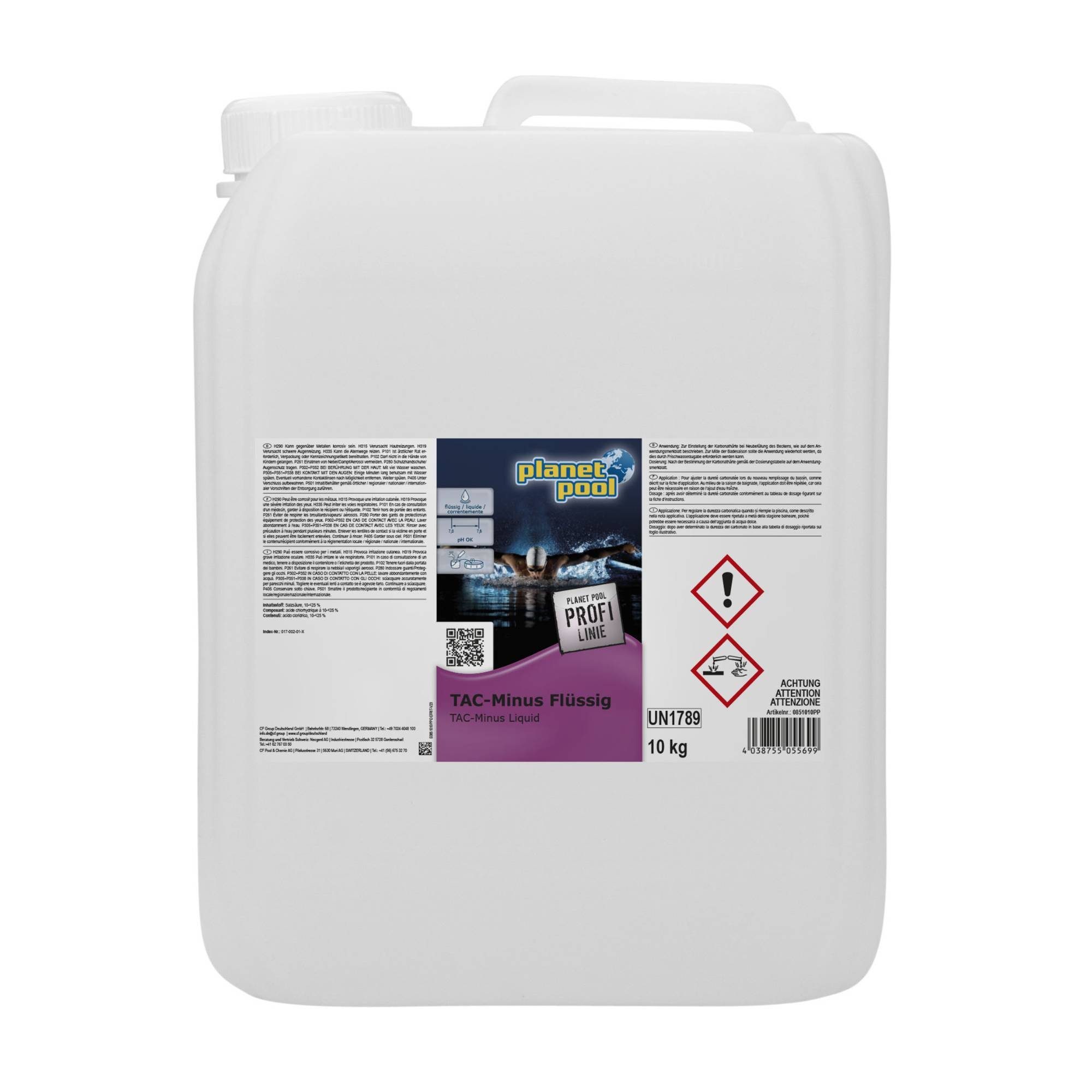 Planet Pool Poolpflege TAC-Minus Flüssig 10 kg
