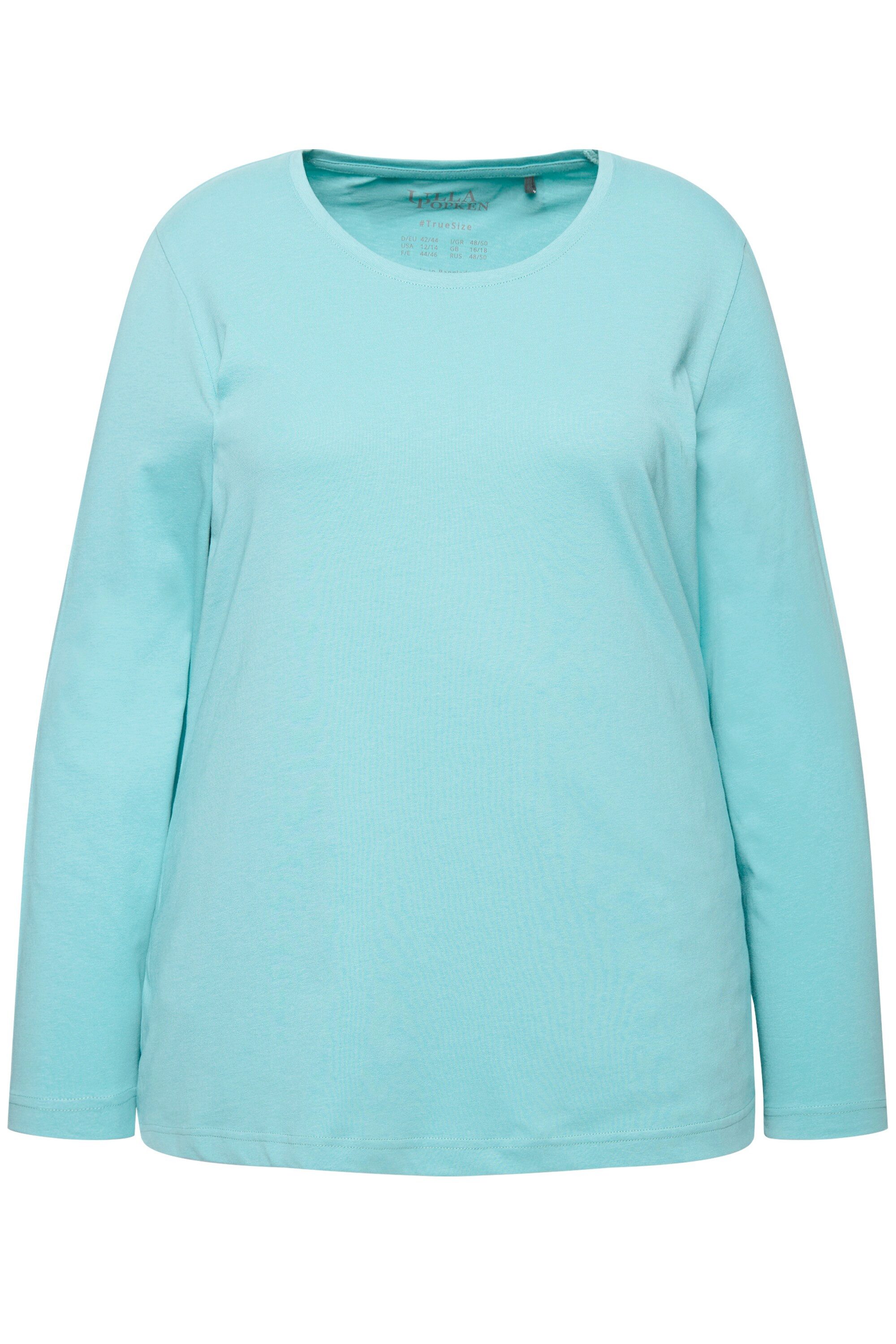 Ulla Popken T-Shirt bis 64 Oberteil Langarmshirt Basic Langarm günstig online kaufen