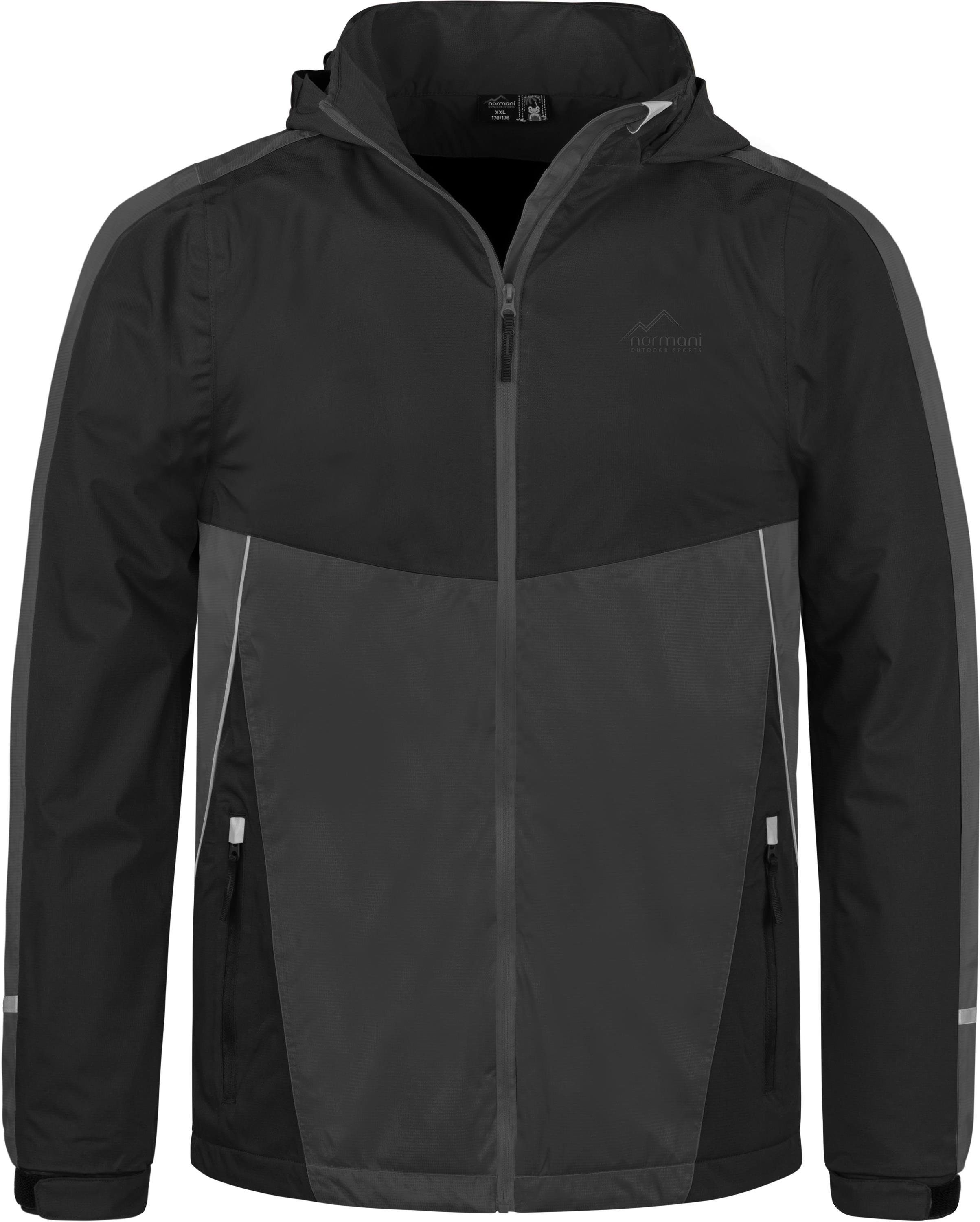 normani Regenjacke Kinder Regenjacke Puyallup Wasserdichte Sommerjacke, ungefütterte Outdoorjacke mit Reflektoren – Bild 4 von 5