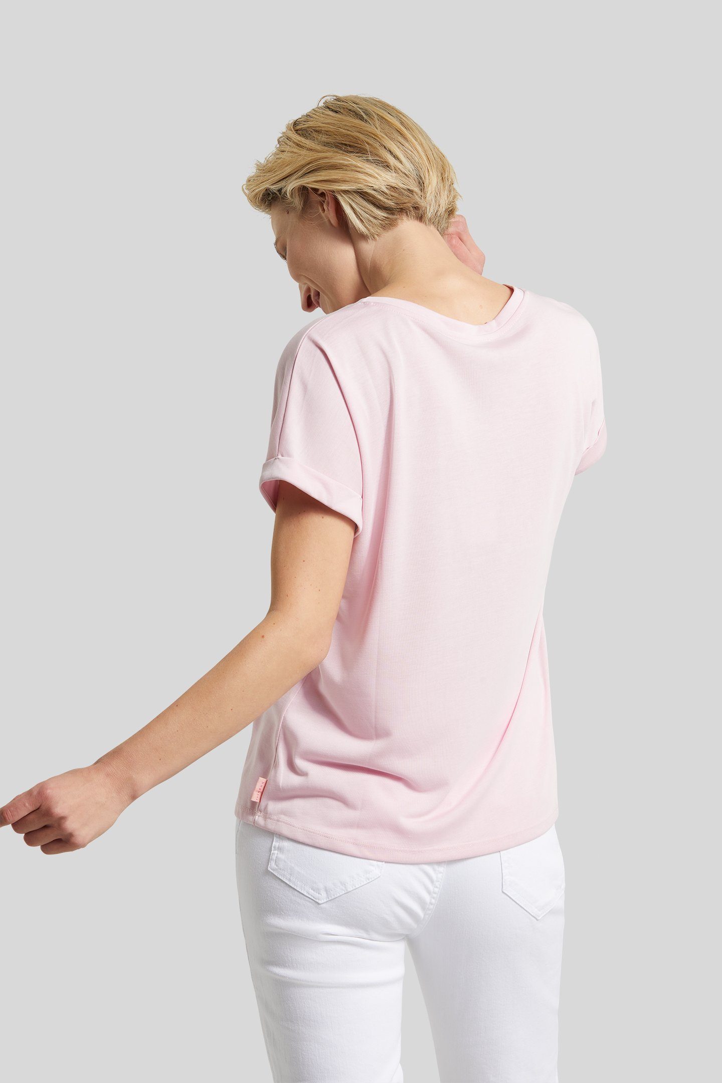 Kimono-Style einem in bugatti pink T-Shirt