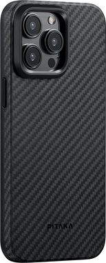 Pitaka Handyhülle Pitaka MagEZ Case Pro 4 1500D für iPhone 15 Pro - Black/Grey Twill