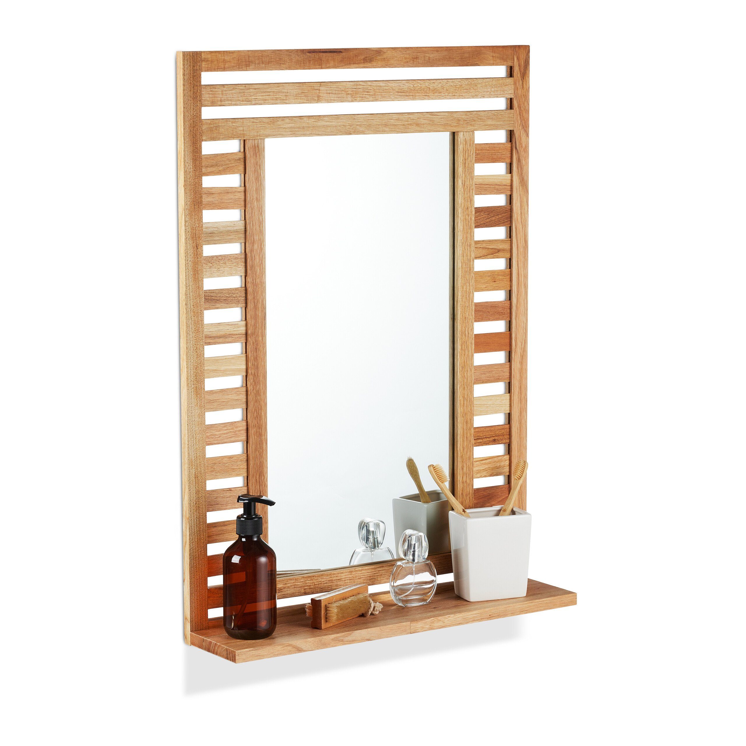 relaxdays Badspiegel mit Ablage günstig online kaufen