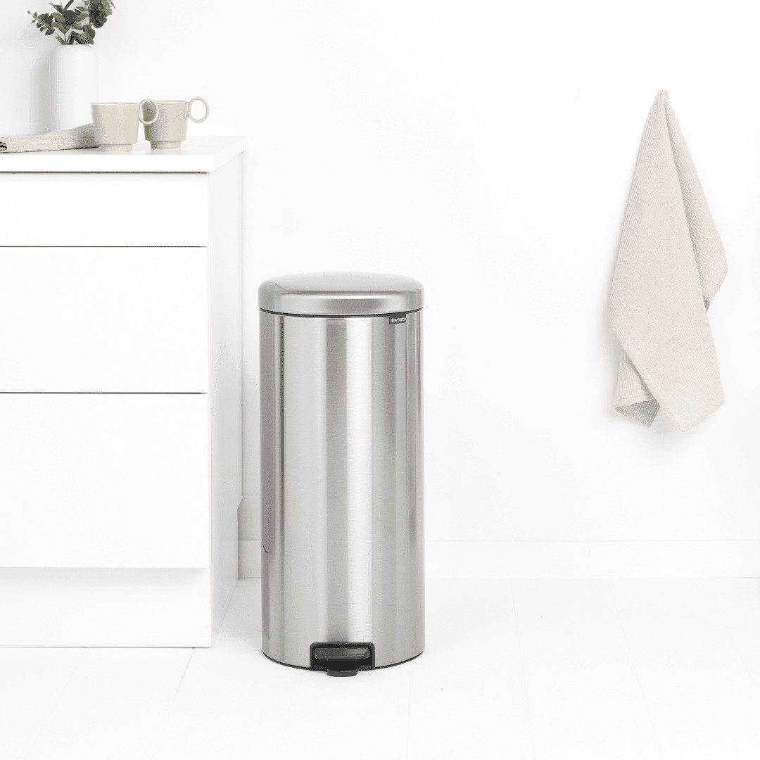 Brabantia Mülleimer NewIcon Treteimer 30l Mattstahl
