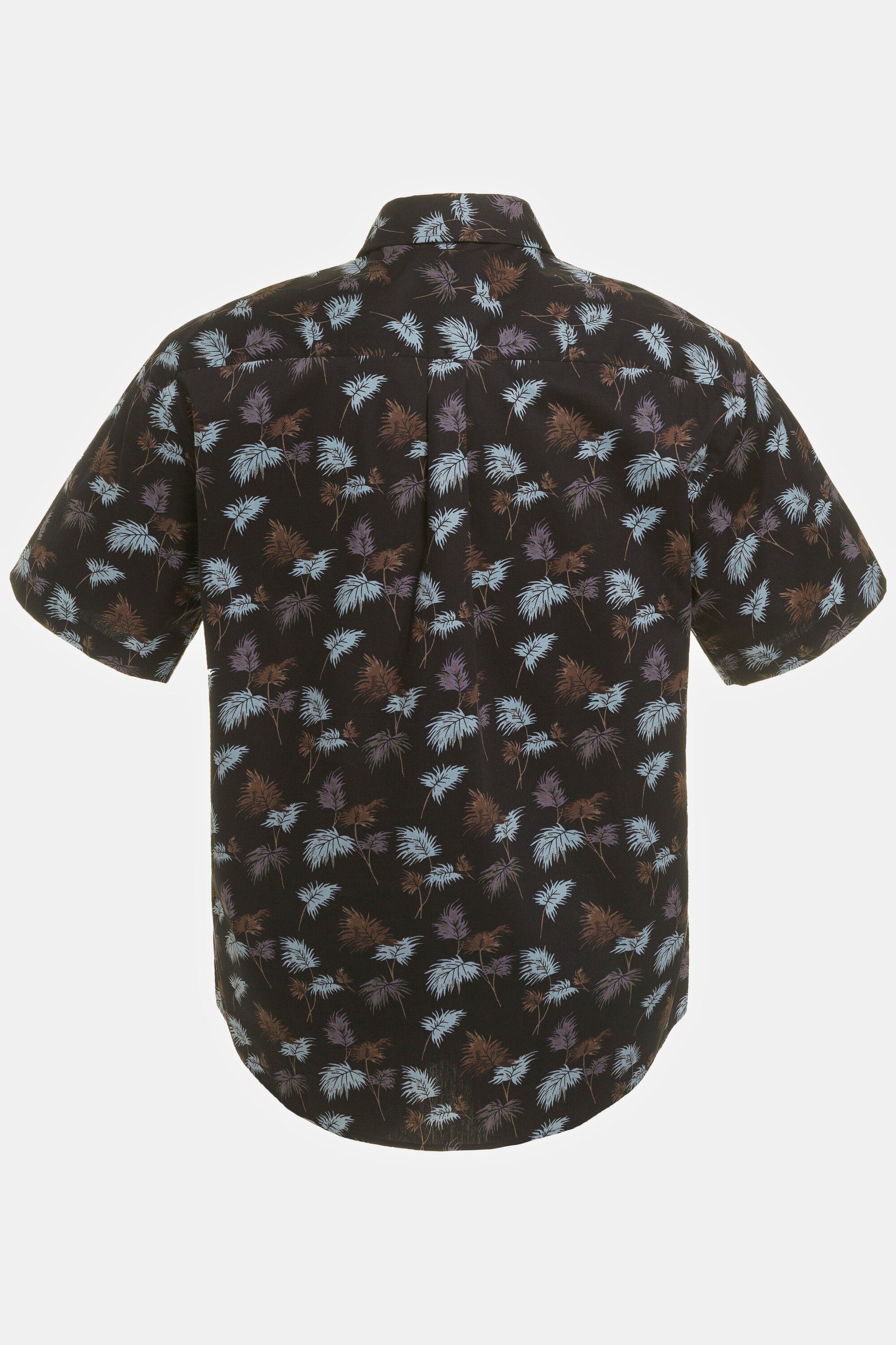 Herren Hemden JP1880 Kurzarmhemd Hemd Halbarm Buttondown-Kragen Palmen Print