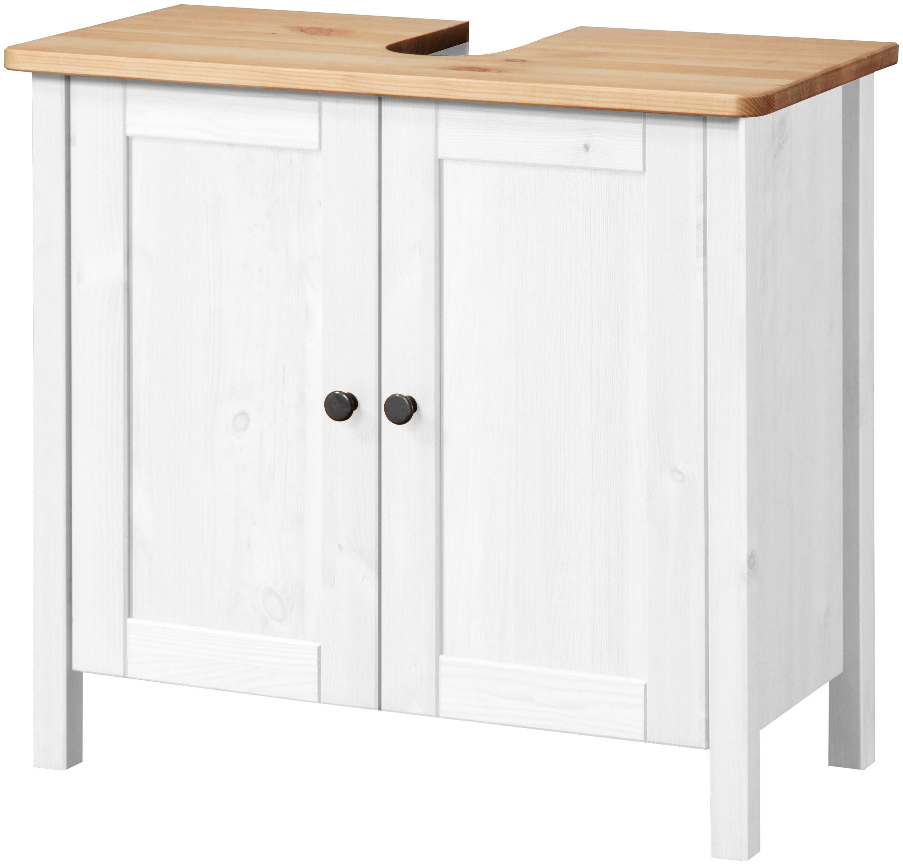 welltime Waschbeckenunterschrank Sylt Badmöbel im Landhaus-Stil, Breite 64 günstig online kaufen