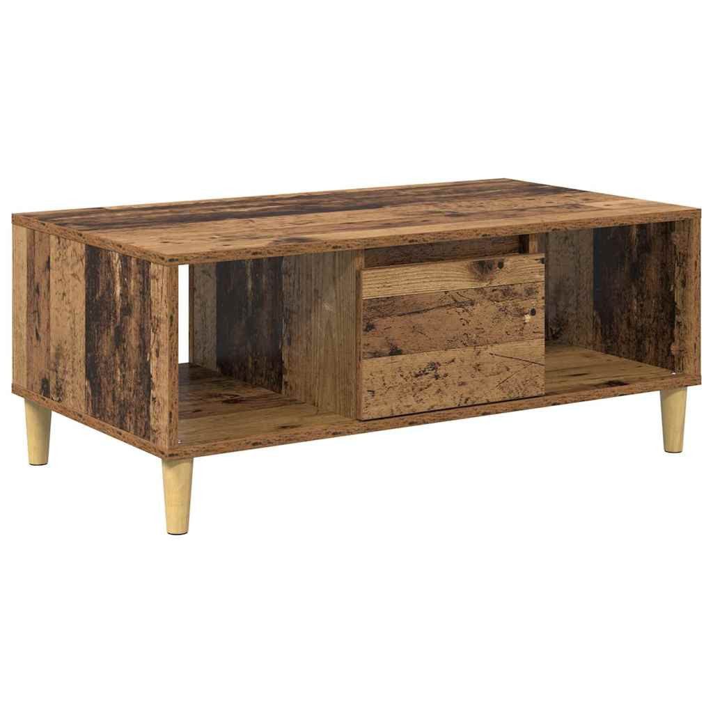 vidaXL Couchtisch Couchtisch Altholz 90 x 50 x 26,5 cm Holzwerkstoff (1-St)