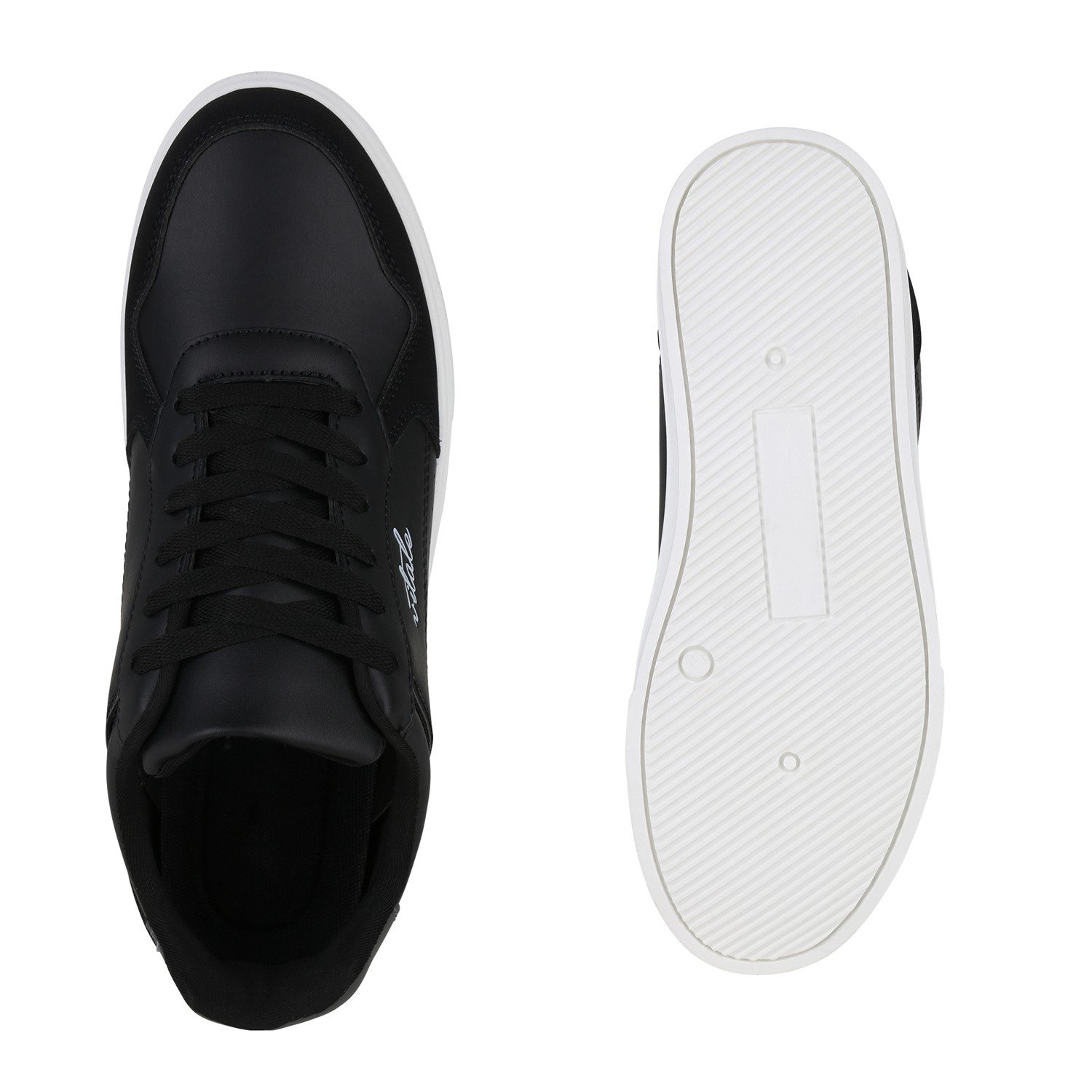 VAN HILL 840941 Sneaker Herren Sneaker Low Schnürer Bequeme Prints Schnür-