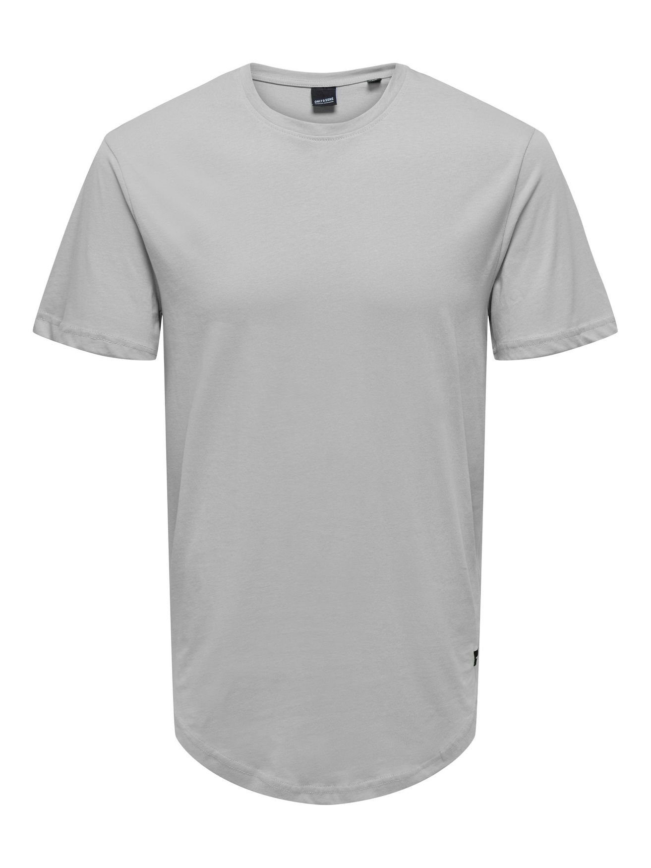ONLY & SONS T-Shirt Langes Rundhals T-Shirt Kurzarm Shirt ONSMATT Stretch Basic (1-tlg) 3971 in Grau-2