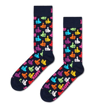 Happy Socks Socken Classic Dog Socks (Packung, 2-Paar) Dog & Thumbs Up Socks