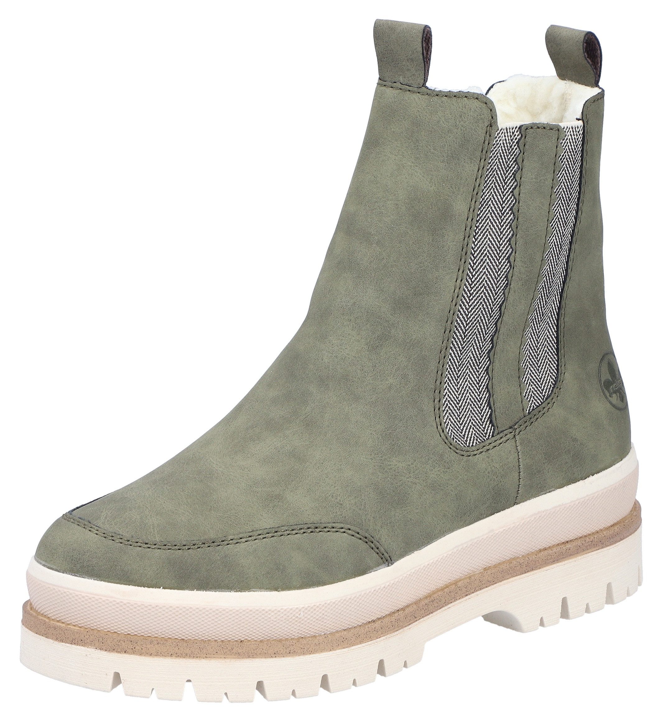 Rieker Chelseaboots Plateauboots, Winterboots mit Anziehlaschen, Warmfutter günstig online kaufen