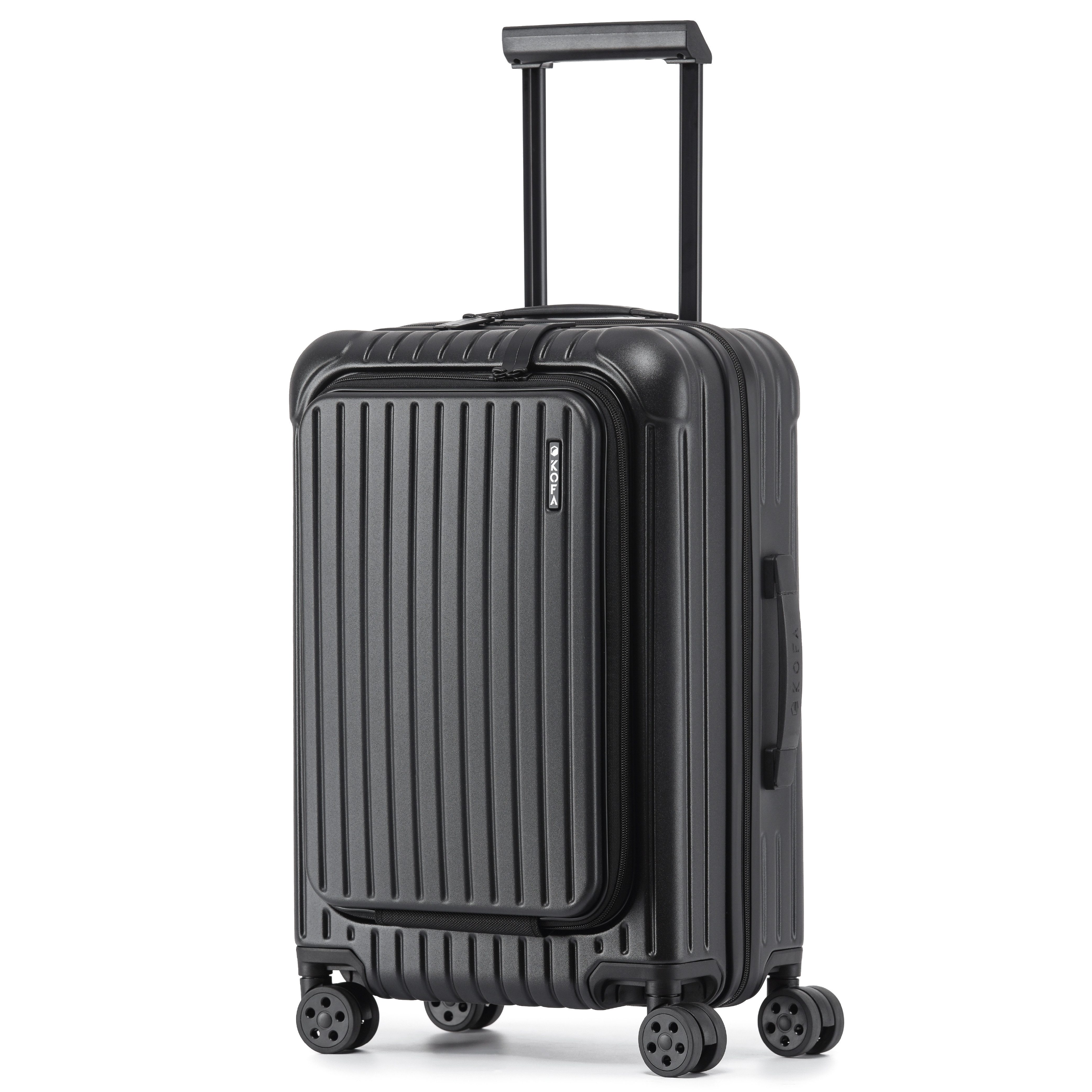 KOFA Handgepäckkoffer MUNICH, 55cm Laptopfach 100% Polycarbonat-Hartschale, 4 Rollen, TSA Schloss