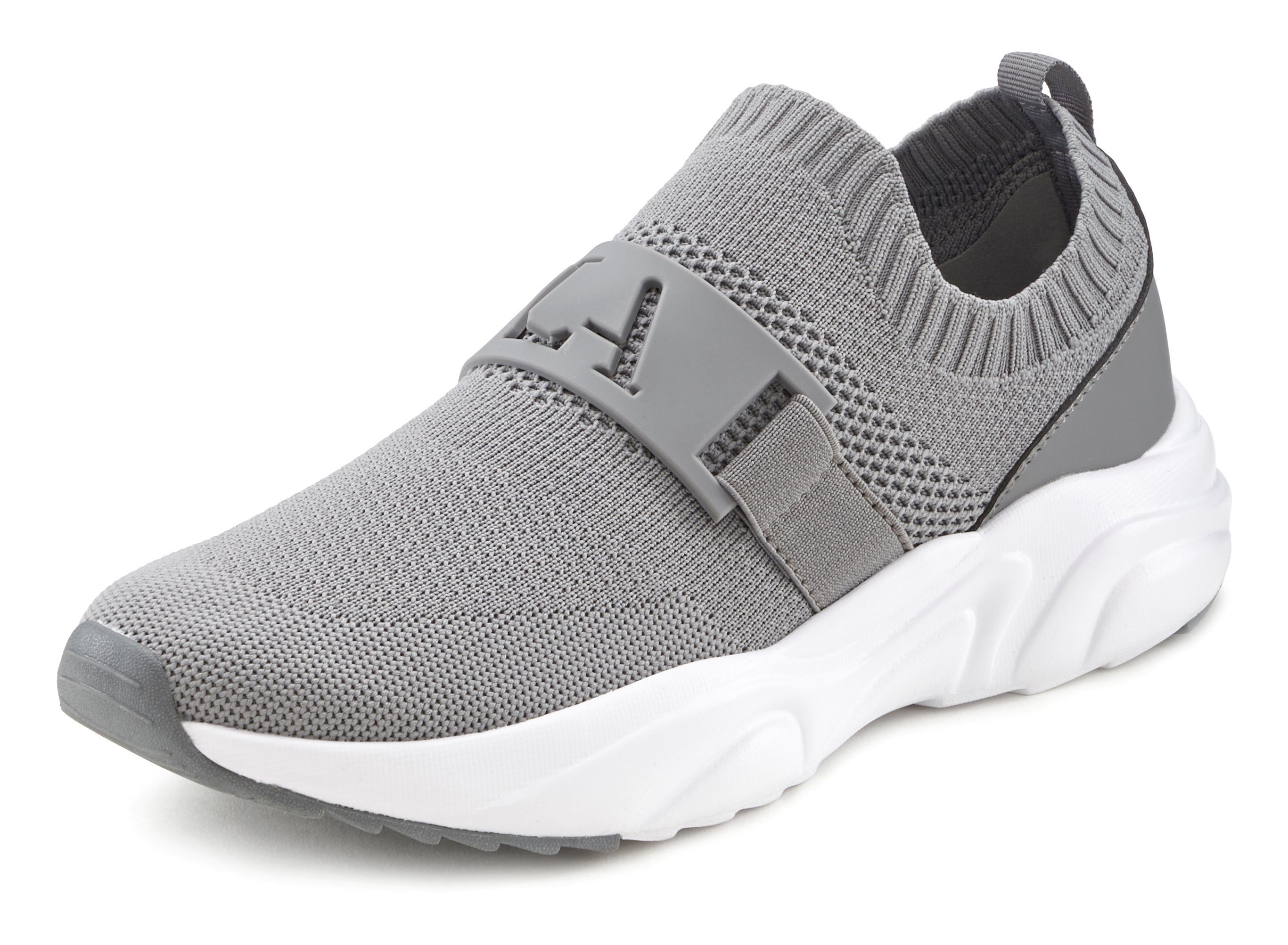 LASCANA ACTIVE Slip-On-Sneaker, Sneaker Halbschuh, Freizeitschuh, Slipper, Chunky Sohle VEGAN
