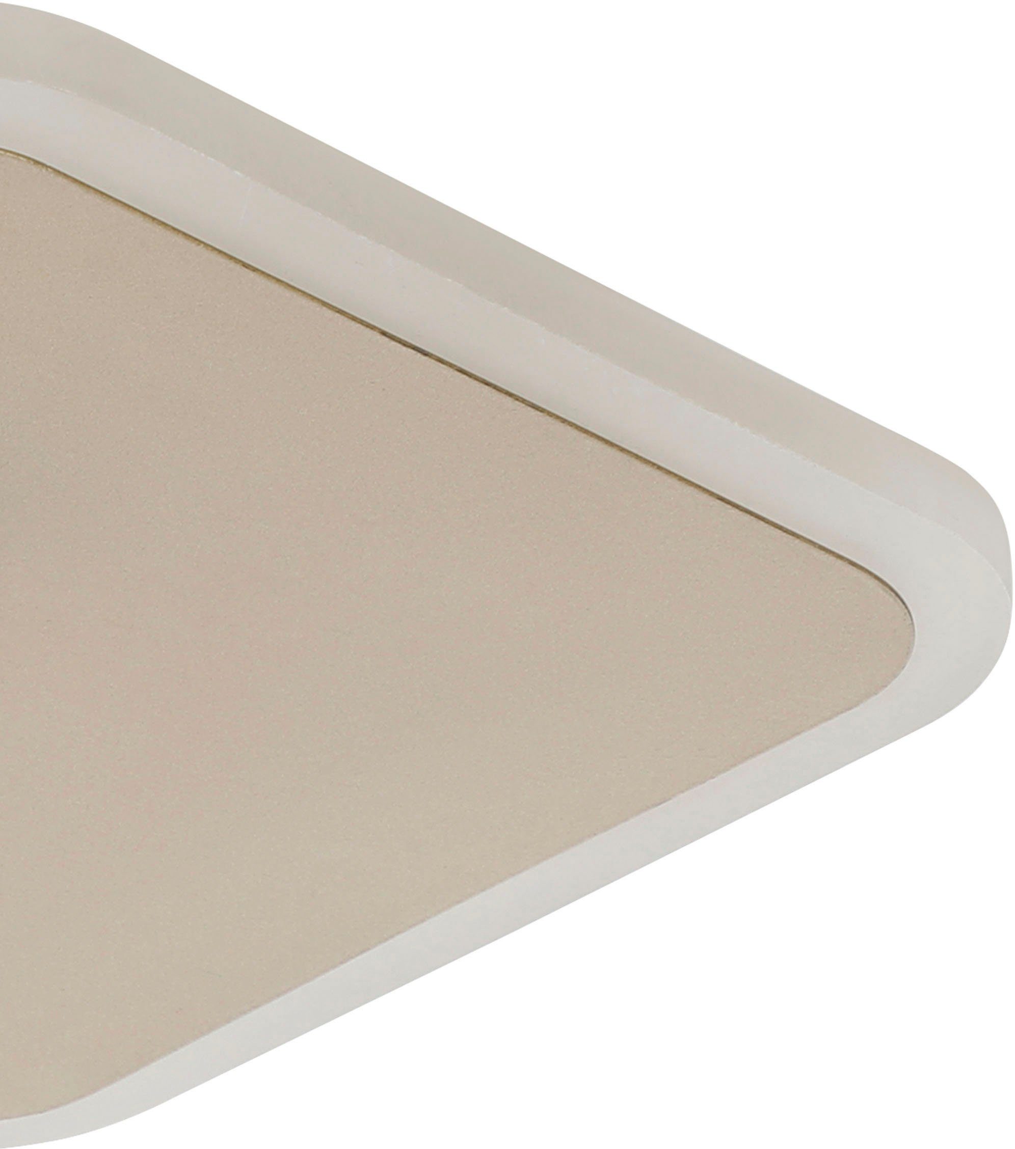 EGLO Deckenleuchte GAFARES, aus gold und warmweiß Stahl - LED - Alu, in Deckenleuchte kaltweiß, integriert, 15W weiß fest