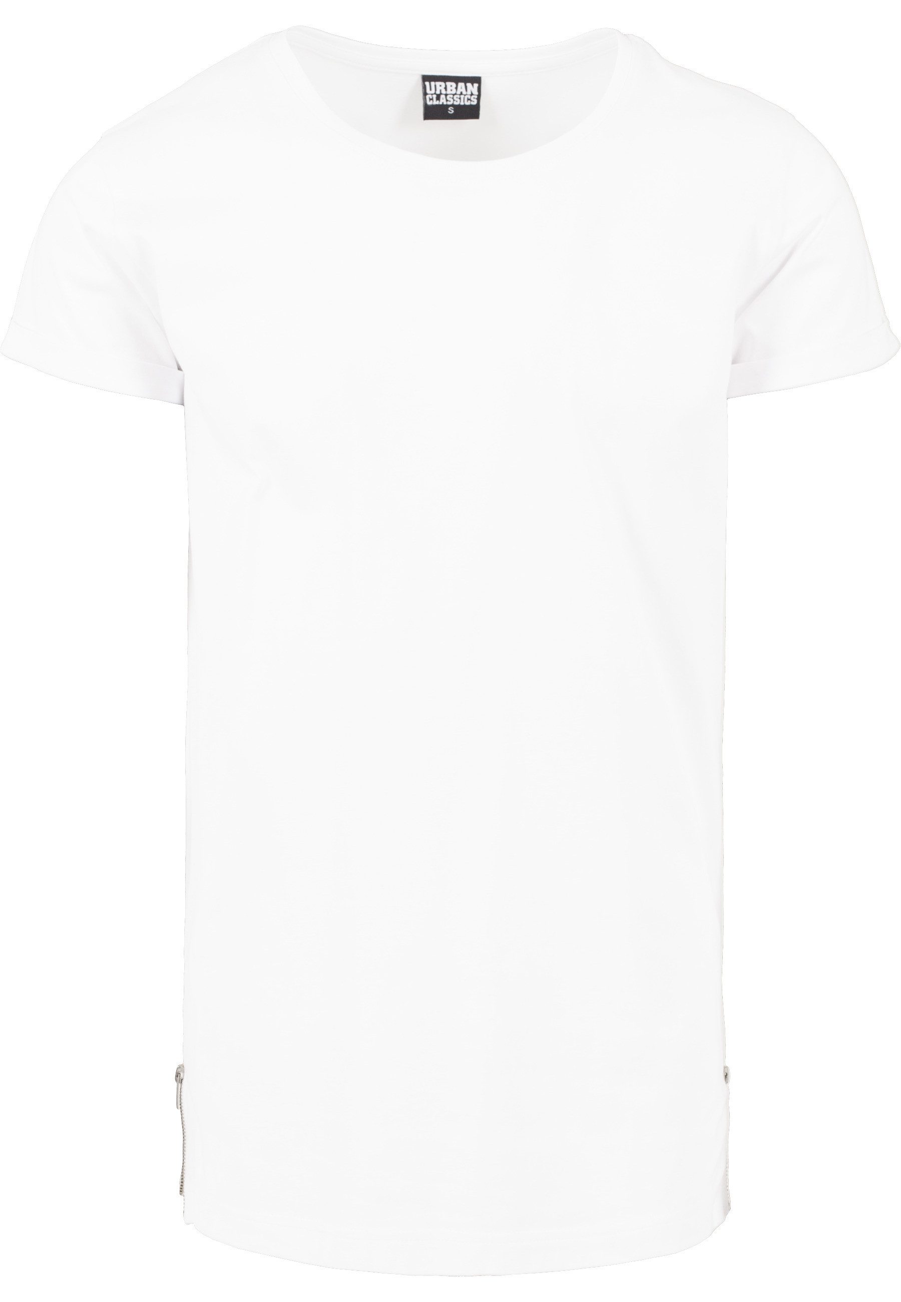 Longshirt Urban Classics Herren Long Shaped Side Zip Tee