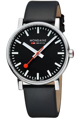 MONDAINE Quarzuhr vo2 Schwarz 43 mm