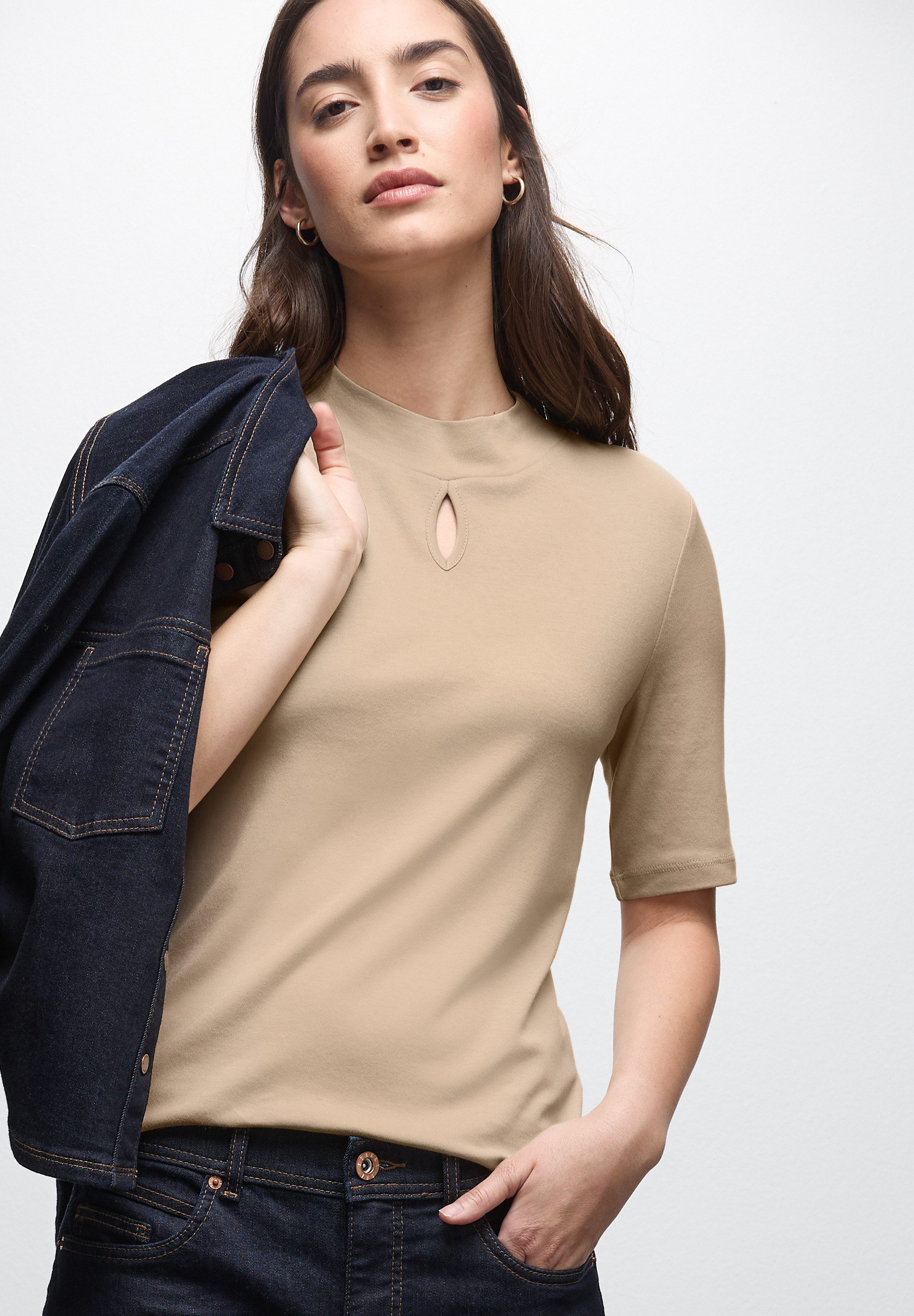STREET ONE T-Shirt im soften Baumwoll-Mix