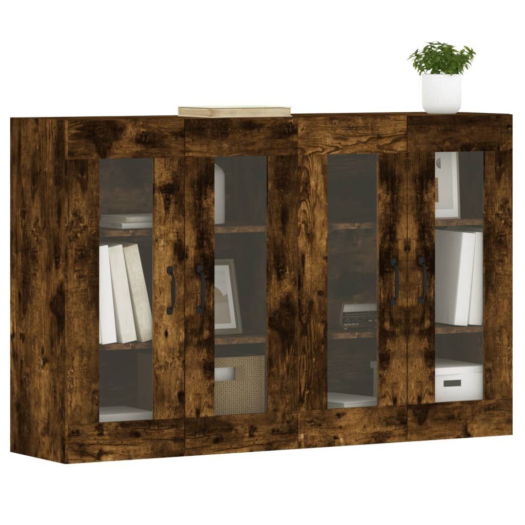 vidaXL Sideboard Wandschränke 2 Stk. Räuchereiche günstig online kaufen