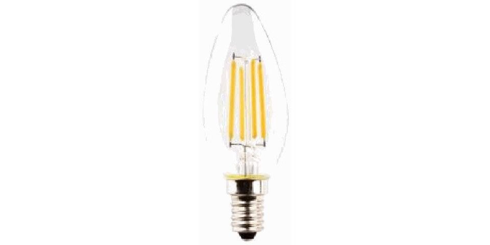 MÜLLER LICHT LED-Leuchtmittel Müller Licht LED Kerzenlampe E14 4 W warmweiß 3er, Nicht dimmbar nicht Smart Home-fähig