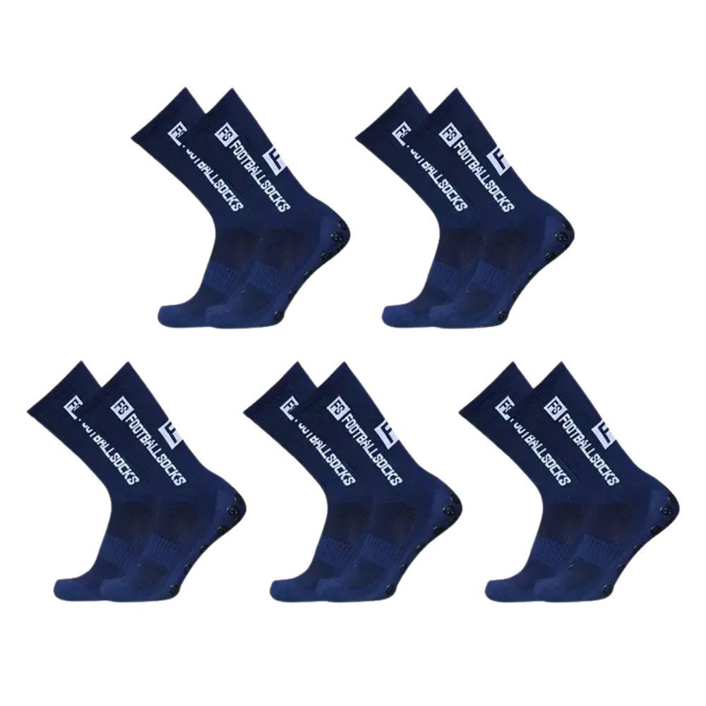 Sportsocken 5 Paar Fußball Socken, Sportsocken 34-46 Anti Rutsch Grip Fussball