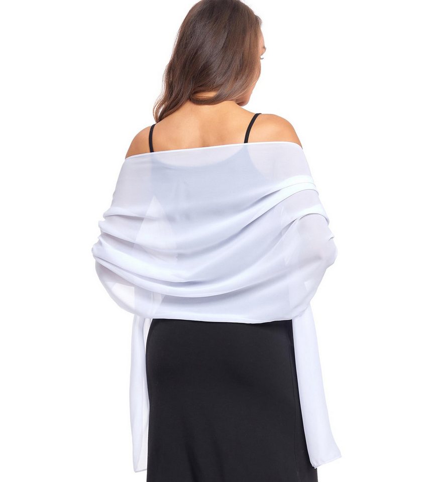 Zaewry Modeschal Damen Schal – Elegante leichte Stola, weich fließend, (1-St), ideal für Abendkleid, Hochzeit & festliche Anlässe