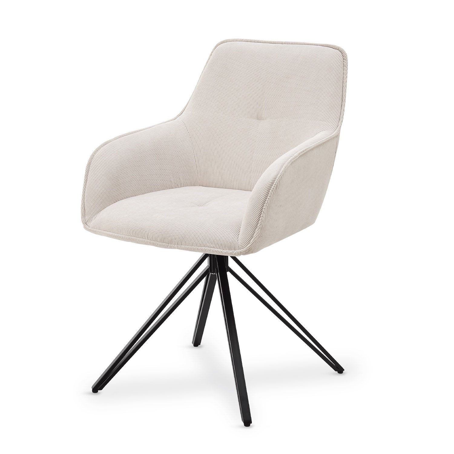 Juskys Esszimmerstuhl Clyde, modern, Stoff Bezug, günstig online kaufen