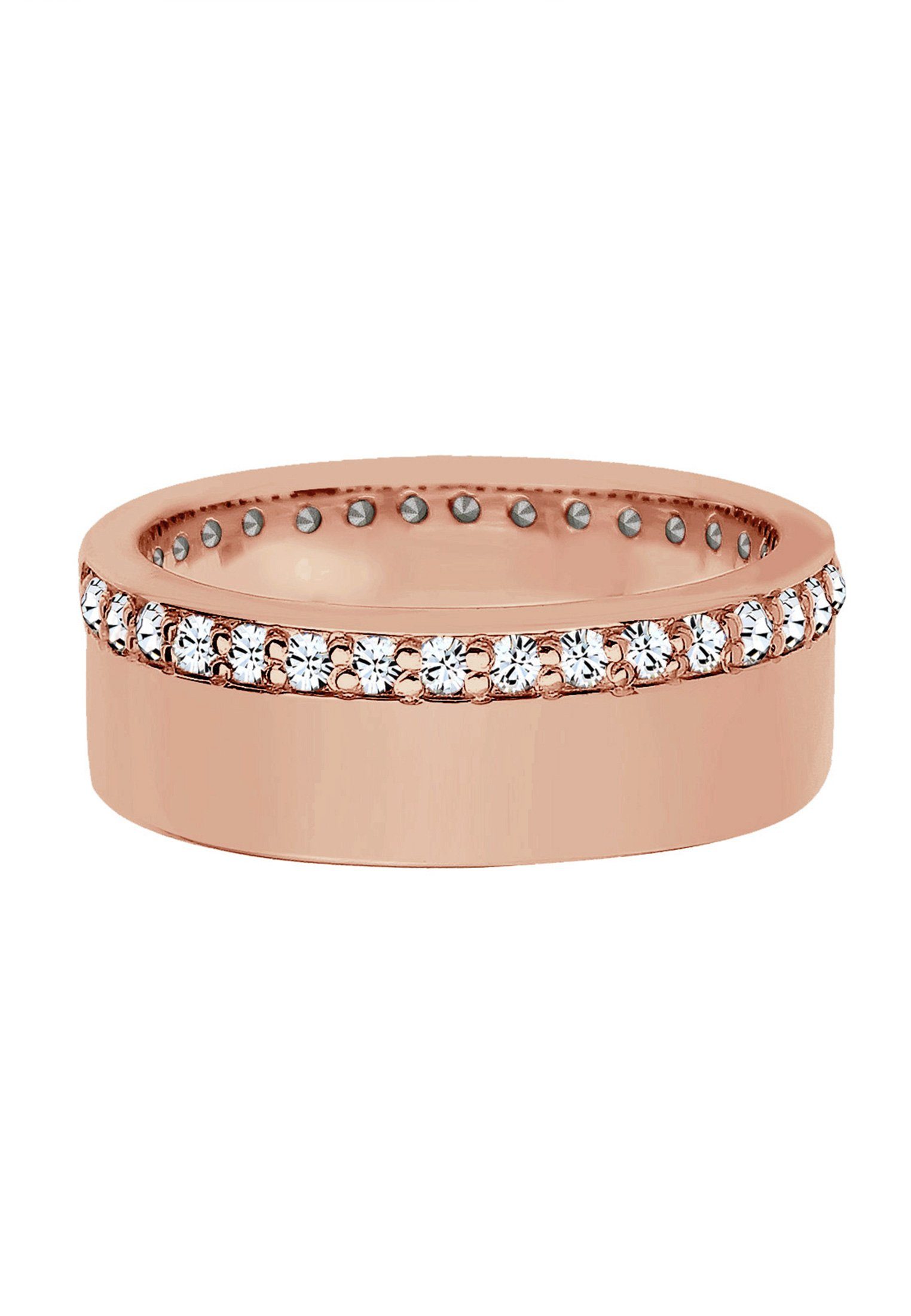 Elli Fingerring Bandring Funkelnd 925 Silber, mit Kristallen von Swarovski® günstig online kaufen