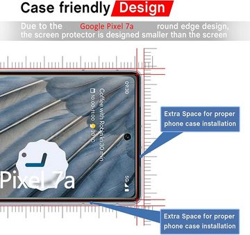 MSM 2X Schutzglas (Display + Kamera) für Google Pixel 7A Panzerfolie, Displayschutzglas